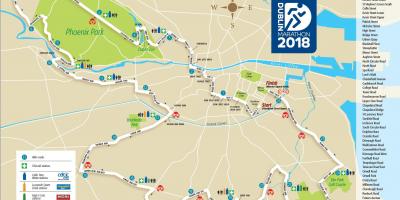 Dublin city marathon roete kaart