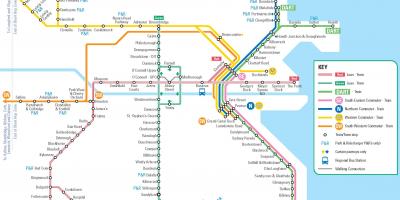 Dublin openbare vervoer-map